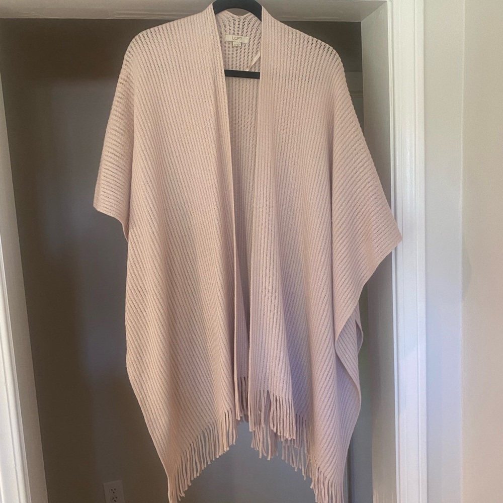 Light pink Loft wrap/shawl/sweater